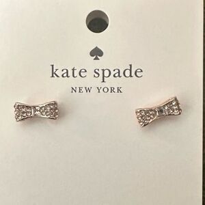 NWT Kate Spade Ready Set Bow Pave Bow Studs